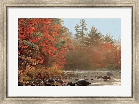 Framed Foggy River Print