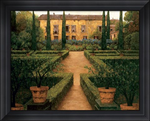 Framed Garden Manor Print