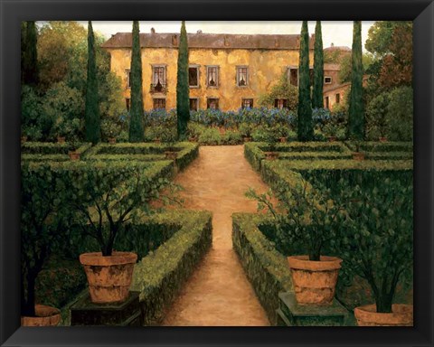 Framed Garden Manor Print