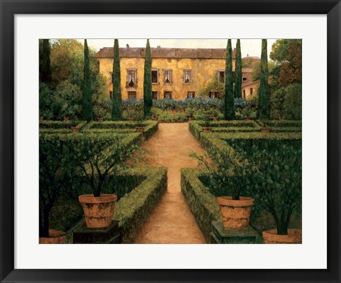 Framed Garden Manor Print