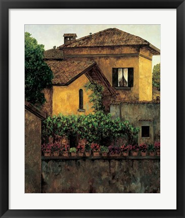 Framed Golden Villa Print