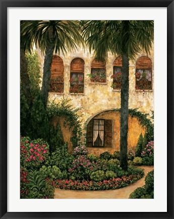 Framed Patio Gerona Print