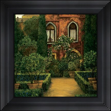 Framed Jardin Verona Print