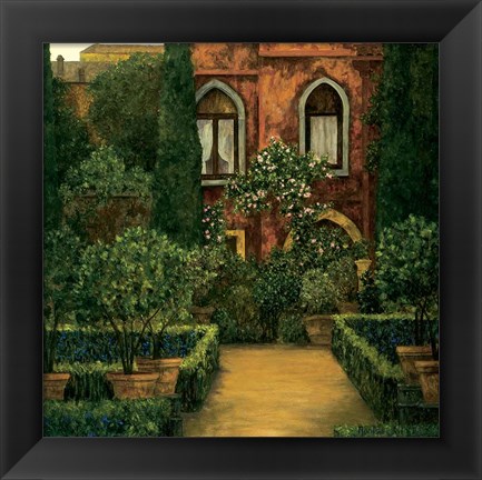 Framed Jardin Verona Print