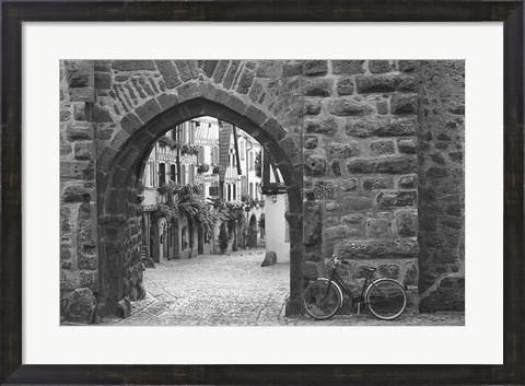 Framed Bicycle of Riquewihr Print