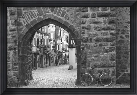 Framed Bicycle of Riquewihr Print