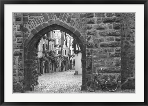 Framed Bicycle of Riquewihr Print