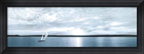Framed Sunset Sailing Print