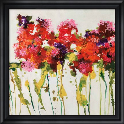 Framed Dandy Flowers I Print