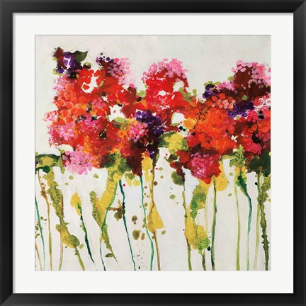 Framed Dandy Flowers I Print