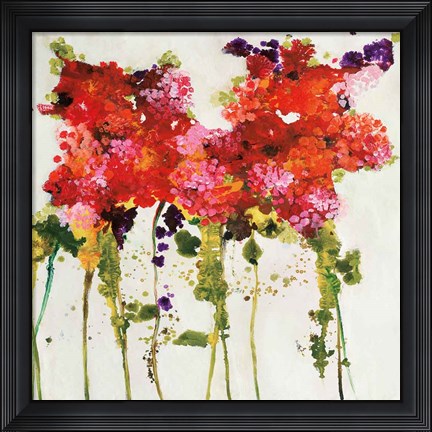 Framed Dandy Flowers II Print