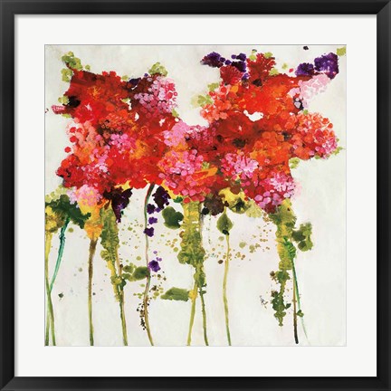 Framed Dandy Flowers II Print