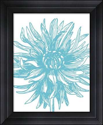 Framed Florette II Print