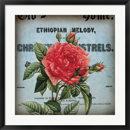 Framed Petite Rose II Print