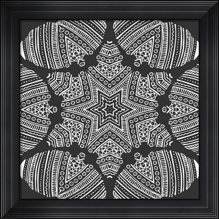 Framed Kaleidoscope Duo I Print