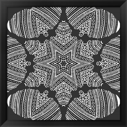 Framed Kaleidoscope Duo I Print