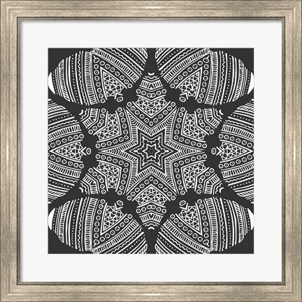 Framed Kaleidoscope Duo I Print
