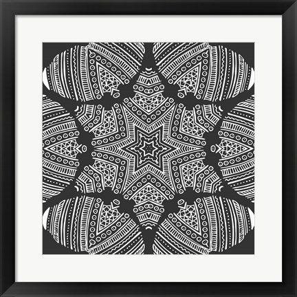 Framed Kaleidoscope Duo I Print
