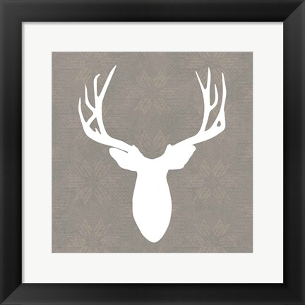 Framed Buck II Print