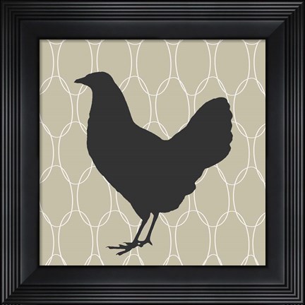 Framed Cluck, Cluck Print