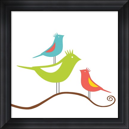 Framed Songbirds II Print