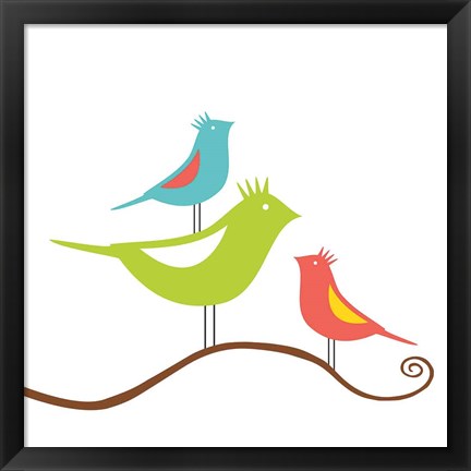 Framed Songbirds II Print