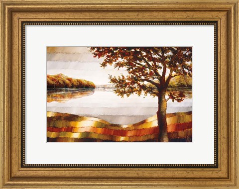 Framed Lake Mamry Print