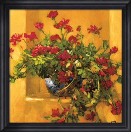 Framed Ivy Geraniums Print
