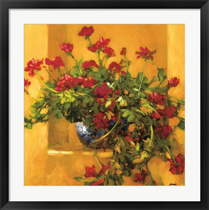 Framed Ivy Geraniums Print