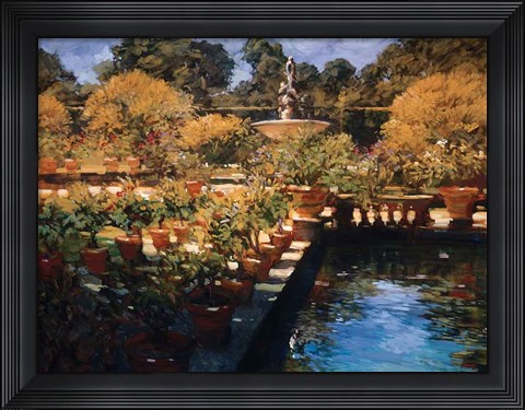 Framed Boboli Gardens - Florence Print