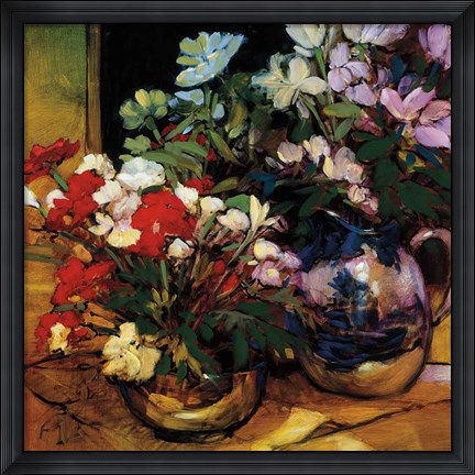 Framed Bouquet For Two Print