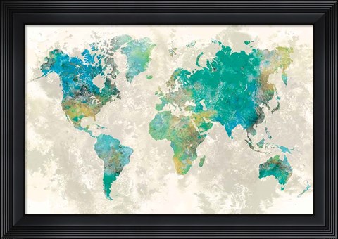 Framed No Borders Print