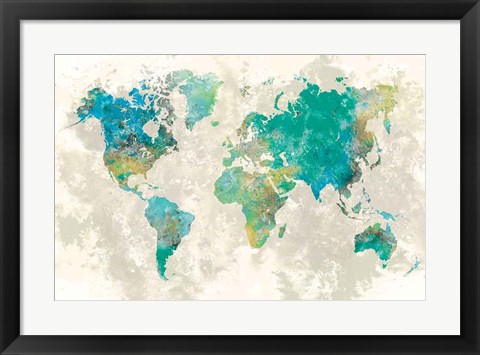 Framed No Borders Print