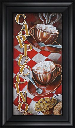 Framed Cappuccino for Two Print