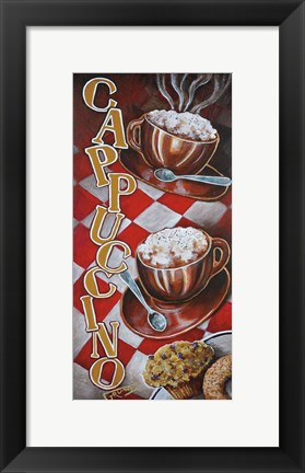 Framed Cappuccino for Two Print