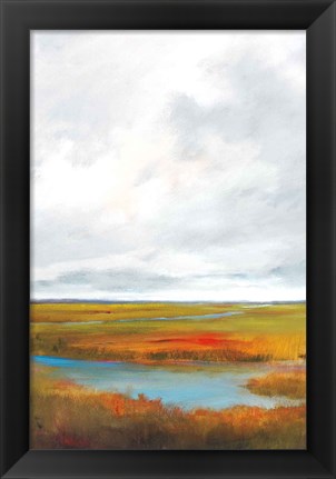 Framed Sunset Over The Marsh II Print