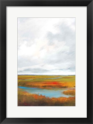 Framed Sunset Over The Marsh II Print