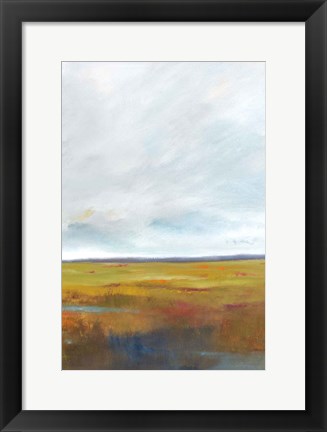 Framed Sunset Over The Marsh III Print