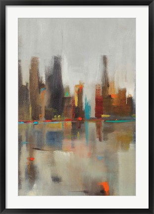 Framed Golden Harbor I Print