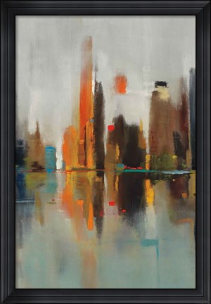 Framed Golden Harbor II Print