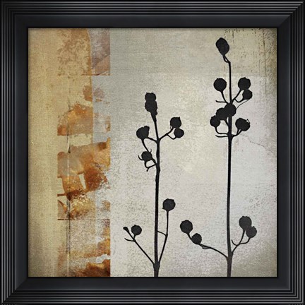 Framed Sombras de Oro I Print