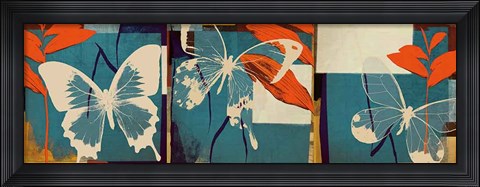 Framed Butterflies Viola Print