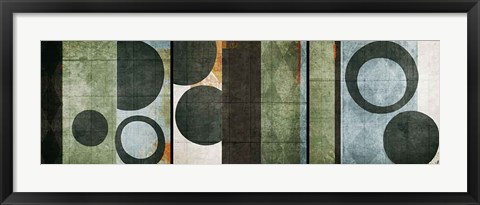 Framed Abstract &amp; Natural Elements Print