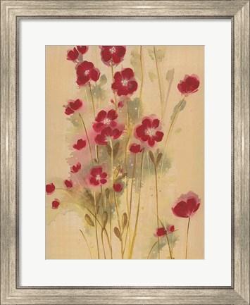 Framed Crimson Elegance Print