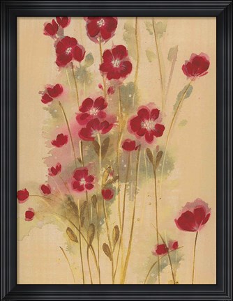 Framed Crimson Elegance Print
