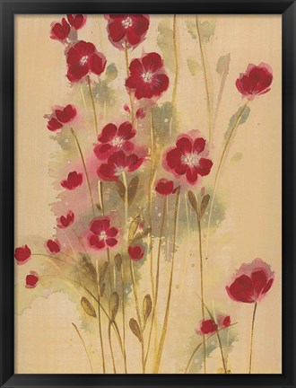 Framed Crimson Elegance Print