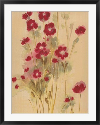 Framed Crimson Elegance Print