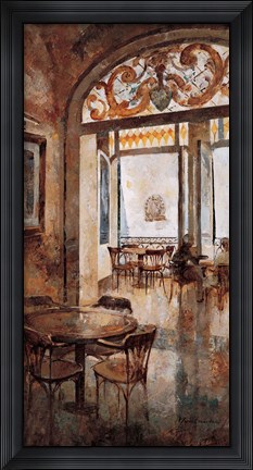 Framed Grand Cafe Cappuccino I Print