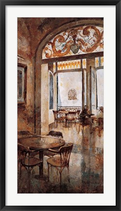 Framed Grand Cafe Cappuccino I Print