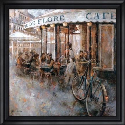 Framed Cafe de Flore, Paris Print